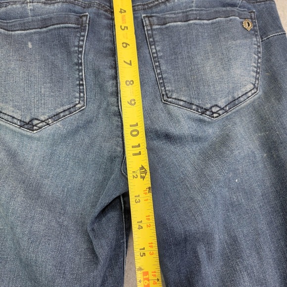 Democracy Ab-Solution Jeans Womens 10 Blue High Rise Skinny Distressed Stretch - Picture 10 of 14